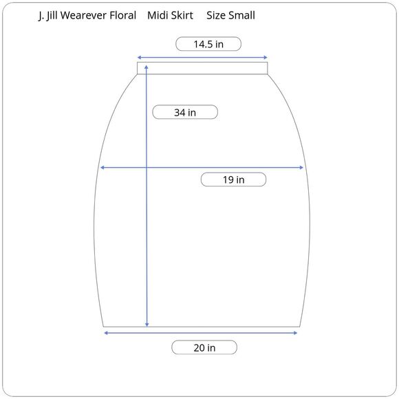 J Jill Wearever Midi Skirt Smooth Fit Black Gray Floral Size Small Stretchy - Picture 4 of 8